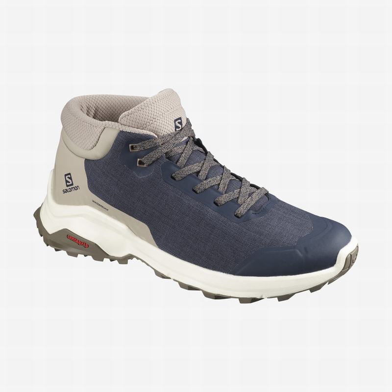 Salomon X REVEAL CHUKKA CLIMASALOMON™ WATERPROOF Botas De Invierno Hombre - Azul Marino - Colombia (